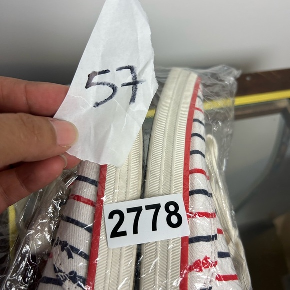 Keds X Taylor Swift TS Bow Striped Sneakers Womens Sz 9.5 Engagement Dress vibes - Picture 12 of 12